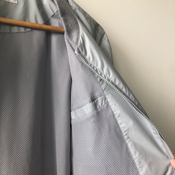 Giordano Matte Light Grey Bomber Windbreaker - Picture 4 of 6